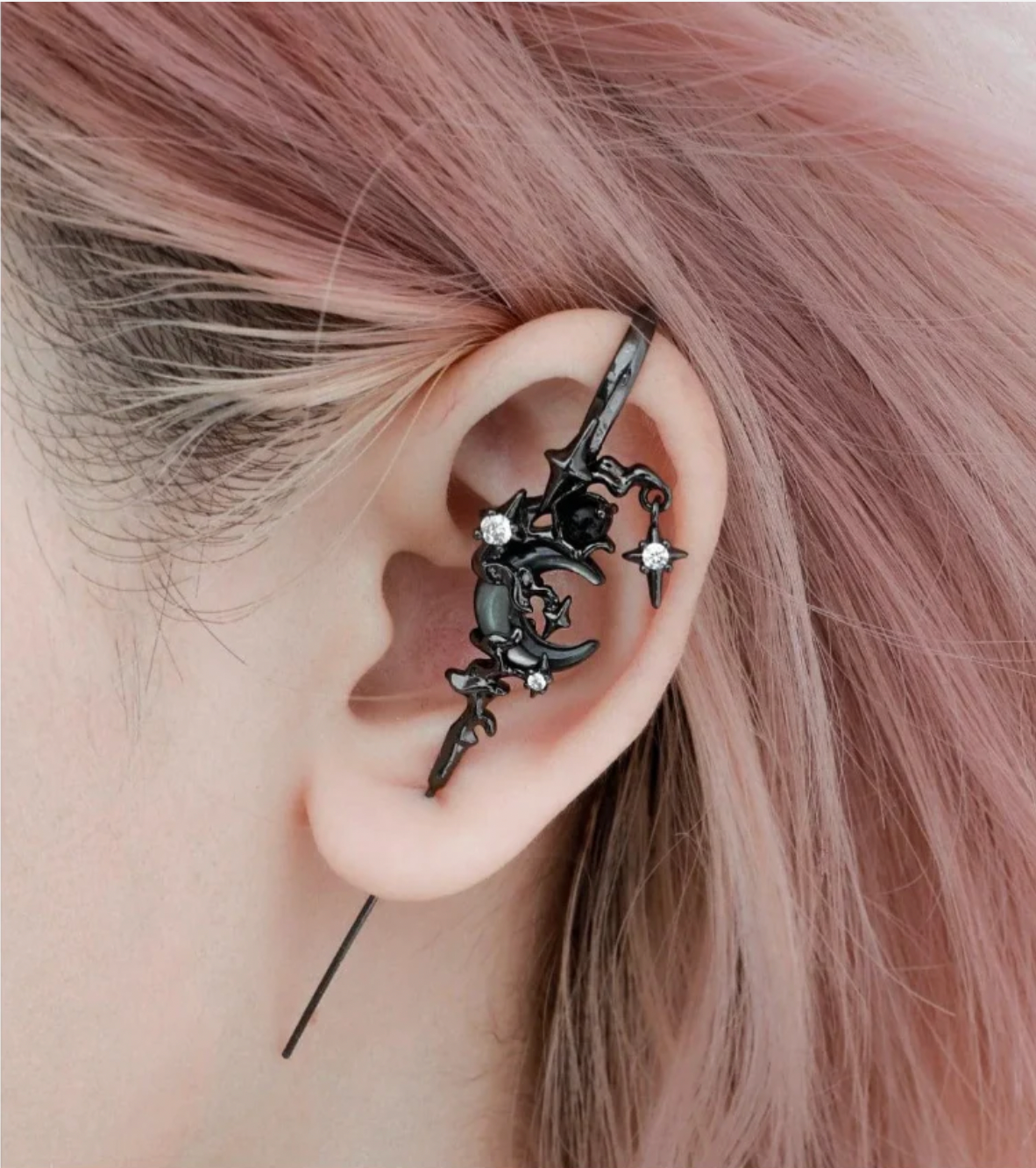 Eclessyra™ Mythic Moon Needle Earrings