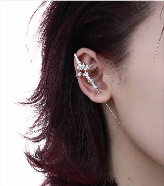 Eclessyra™ Twilight Rose Needle Earrings