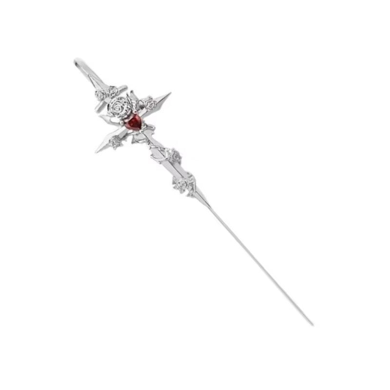 Eclessyra™ Twilight Rose Needle Earrings